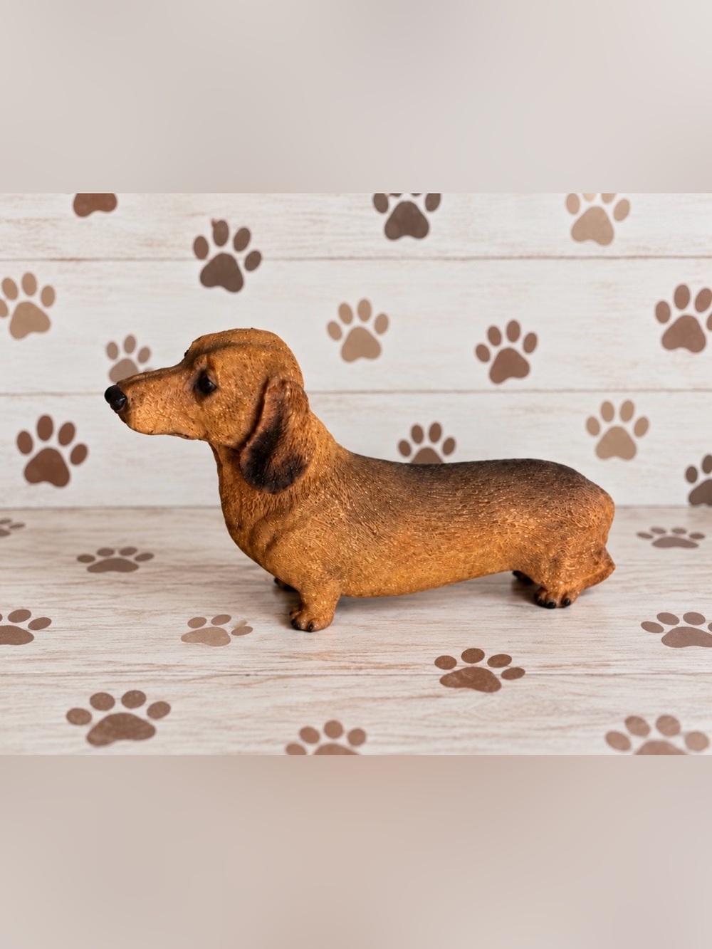 Vintage Resin Dachshund Figurine